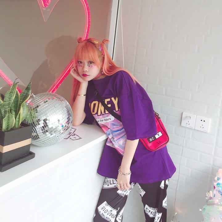Y2K Grunge Summer Outfit - Get Money Shirt, 90s Retro Style, Perfect for Y2K Party & Club