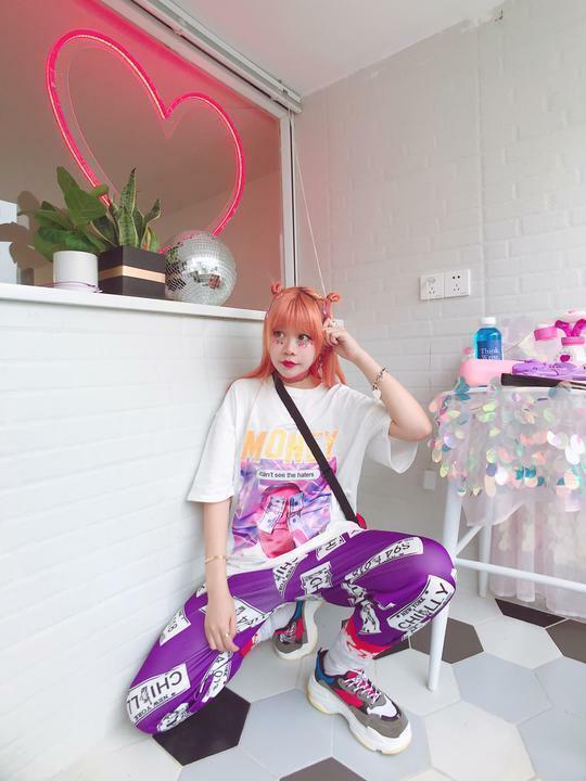 Y2K Grunge Summer Outfit - Get Money Shirt, 90s Retro Style, Perfect for Y2K Party & Club