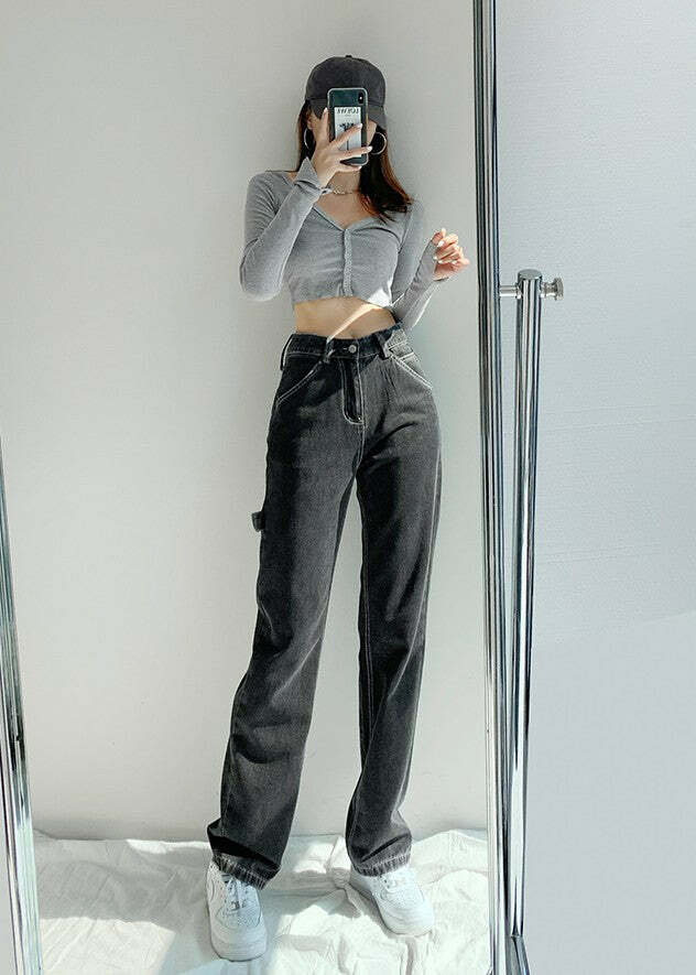 Y2K Grunge Summer Outfits: Retro 90s Mopping Pants for Y2K Fashion & Party Looks
