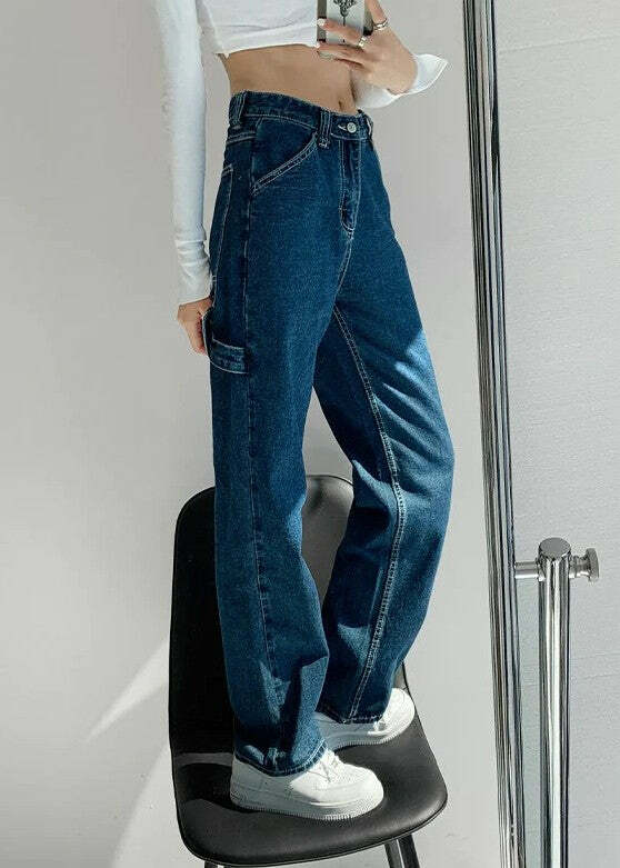 Y2K Grunge Summer Outfits: Retro 90s Mopping Pants for Y2K Fashion & Party Looks