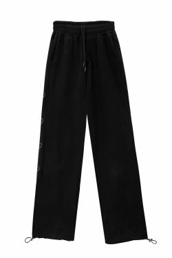 Y2K Grunge Summer Outfits: Sweet Home Hearty Loose Sweatpants - Retro 90s Fashion for Women