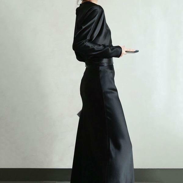 Y2K Grunge Summer Outfits: Trendy Batwing Sleeve Top & Bandage Side Split Skirt Set