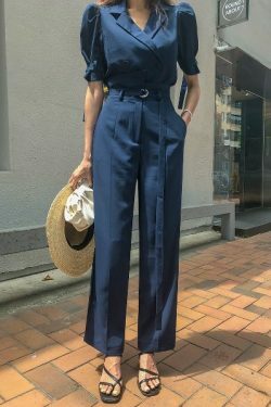 Y2K Grunge Summer Suit Jacket & Slacks Set - Retro 90s Fashion, Pastel Goth, Y2K Party Outfit