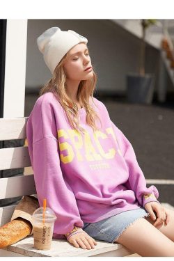 Y2K Grunge Summer Sweatshirt - 90s Retro Style, Pastel Goth, Y2K Club & Party Outfits