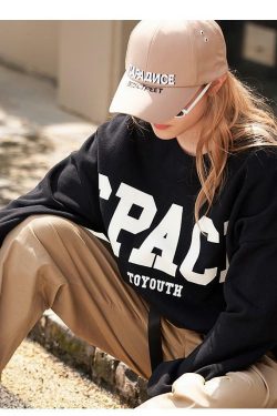 Y2K Grunge Summer Sweatshirt - 90s Retro Style, Pastel Goth, Y2K Club & Party Outfits