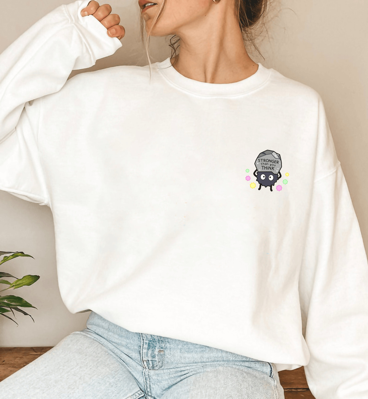 Y2K Grunge Susuwatari Sweatshirt - Retro 90s Fashion, Y2K Summer Outfits, Pastel Goth Style