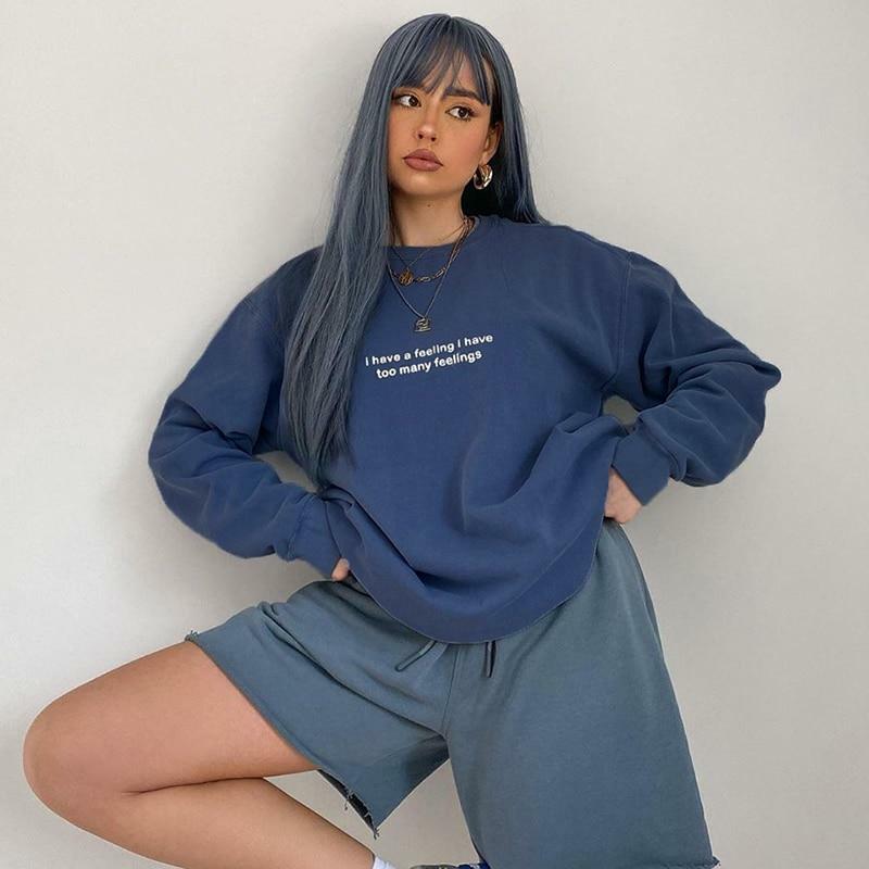 Y2K Grunge Sweatshirt - Retro 90s Fashion, Summer Y2K Outfits, Popstar & Party Vibes