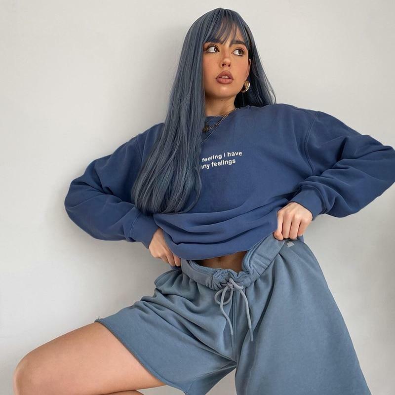 Y2K Grunge Sweatshirt - Retro 90s Fashion, Summer Y2K Outfits, Popstar & Party Vibes