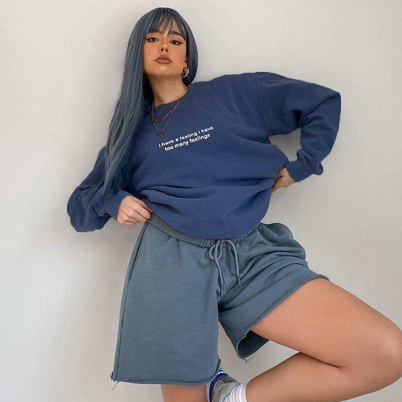 Y2K Grunge Sweatshirt - Retro 90s Fashion, Summer Y2K Outfits, Popstar & Party Vibes