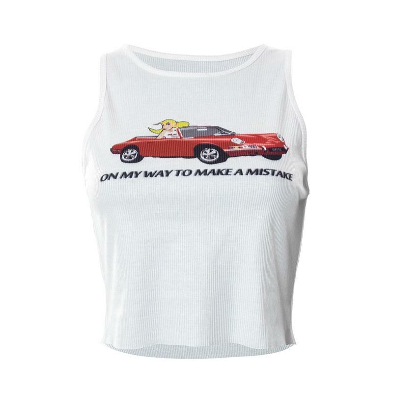 Y2K Grunge Tank Top - Retro 90s Fashion, Summer Y2K Outfits, Baby Tees, Y2K Club &
