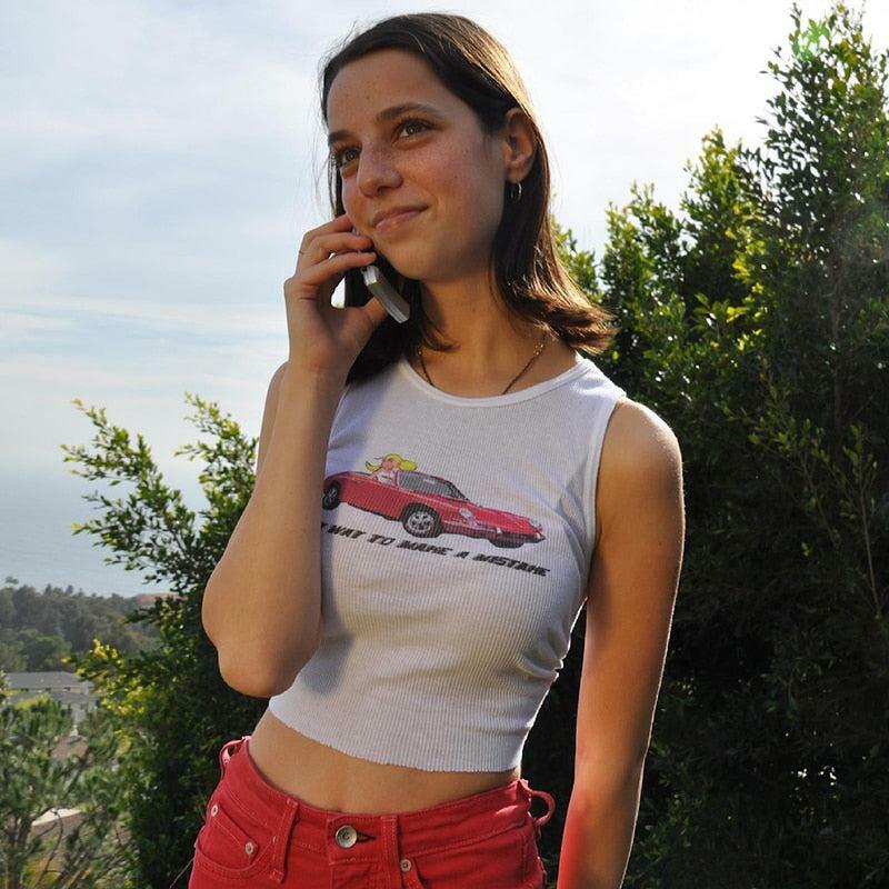 Y2K Grunge Tank Top - Retro 90s Fashion, Summer Y2K Outfits, Baby Tees, Y2K Club &