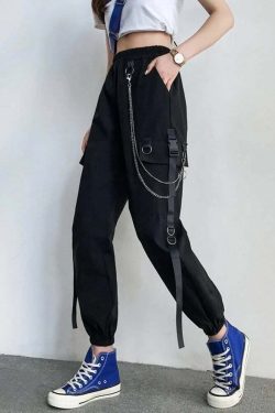 Y2K Grunge Techwear Cargo Pants - Retro 90s Fashion, Summer Outfits, and Clubwear