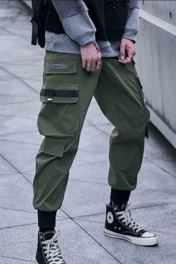 Y2K Grunge Techwear Pants - Retro 90s Fashion, Summer Outfits, and Club Party Style