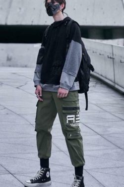 Y2K Grunge Techwear Pants - Retro 90s Fashion, Summer Outfits, and Club Party Style