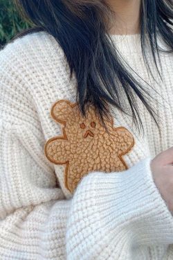 Y2K Grunge Teddy Bear Sweater - Retro 90s Fashion, Summer Outfits, and Pastel Goth Style