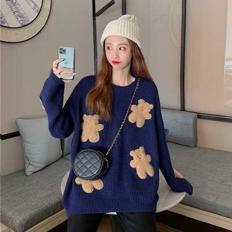 Y2K Grunge Teddy Bear Sweater - Retro 90s Fashion, Summer Outfits, and Pastel Goth Style