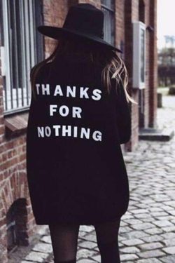 Y2K Grunge Thanks For Nothing Sweater - Retro 90s Fashion, Summer Y2K Outfits, Pastel Goth