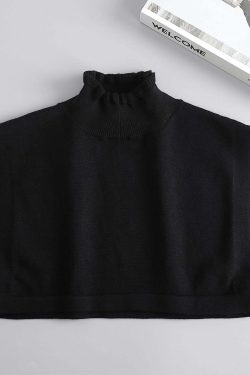 Y2K Grunge Turtleneck Dickie Collar - Retro 90s Fashion, Summer Outfits, and Pastel Goth Style