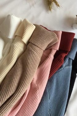 Y2K Grunge Turtleneck Sweatshirt - Retro 90s Fashion, Summer Y2K Outfits, Pastel Goth Style