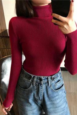 Y2K Grunge Turtleneck Sweatshirt - Retro 90s Fashion, Summer Y2K Outfits, Pastel Goth Style