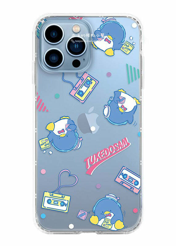 Y2K Grunge Tuxedo Sam iPhone Jelly Cover - Retro 90s Fashion, Pastel Goth, Y2K Popstar Style