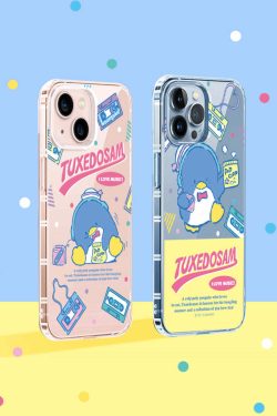 Y2K Grunge Tuxedo Sam iPhone Jelly Cover - Retro 90s Fashion, Pastel Goth, Y2K Popstar Style