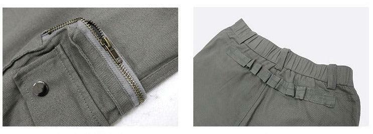 Y2K Grunge Utility Cargo Pants - Retro 90s Fashion, Dark Y2K Summer Outfits, Gothic Style
