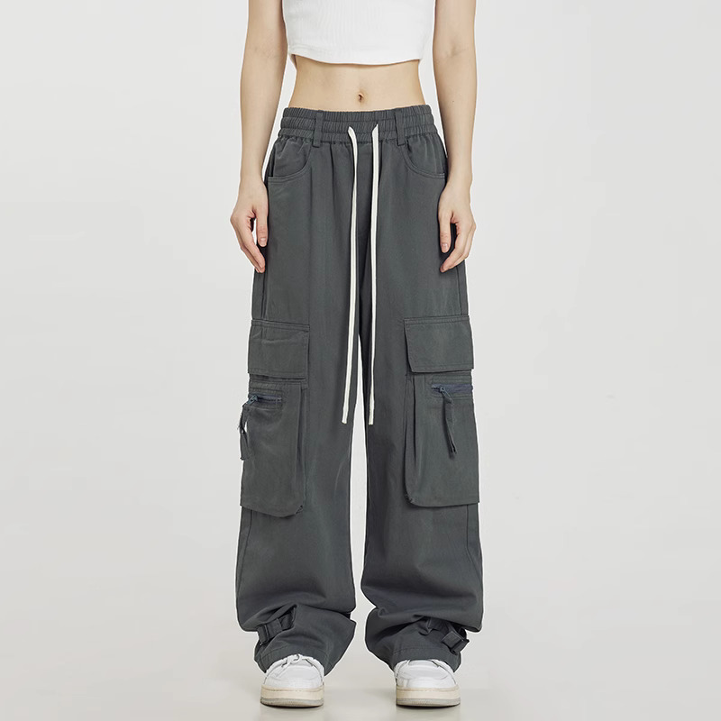 Y2K Grunge Utility Cargo Pants - Retro 90s Fashion, Summer Y2K Outfits, Gothic Y2K Style