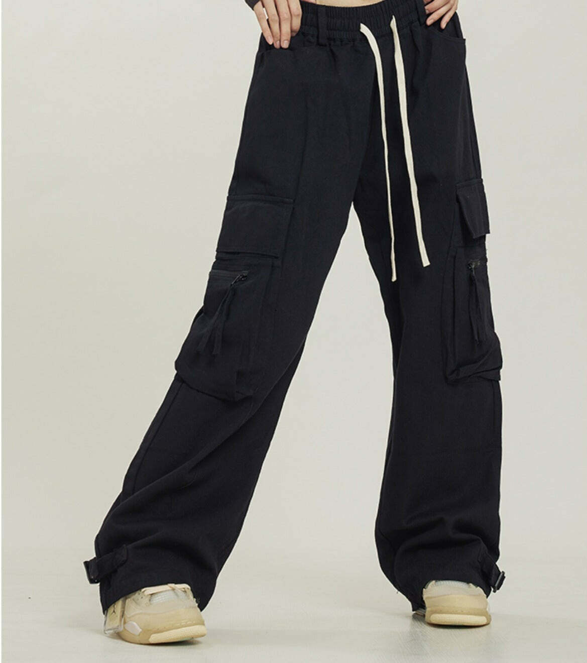 Y2K Grunge Utility Cargo Pants - Retro 90s Fashion, Summer Y2K Outfits, Gothic Y2K Style