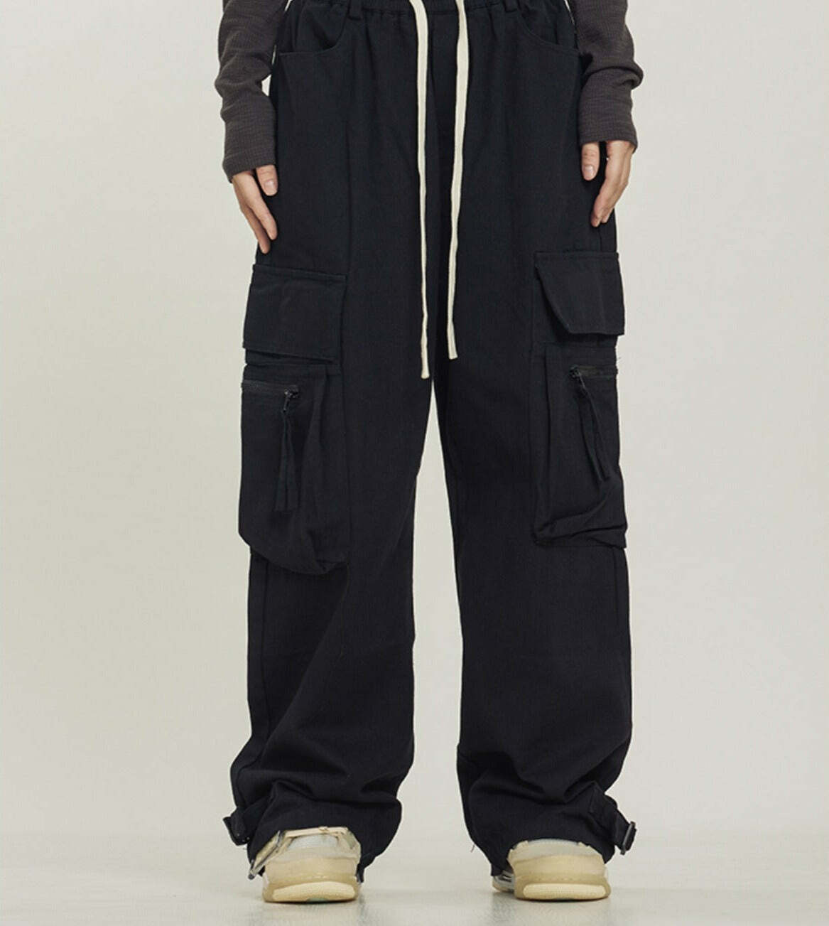 Y2K Grunge Utility Cargo Pants - Retro 90s Fashion, Summer Y2K Outfits, Gothic Y2K Style