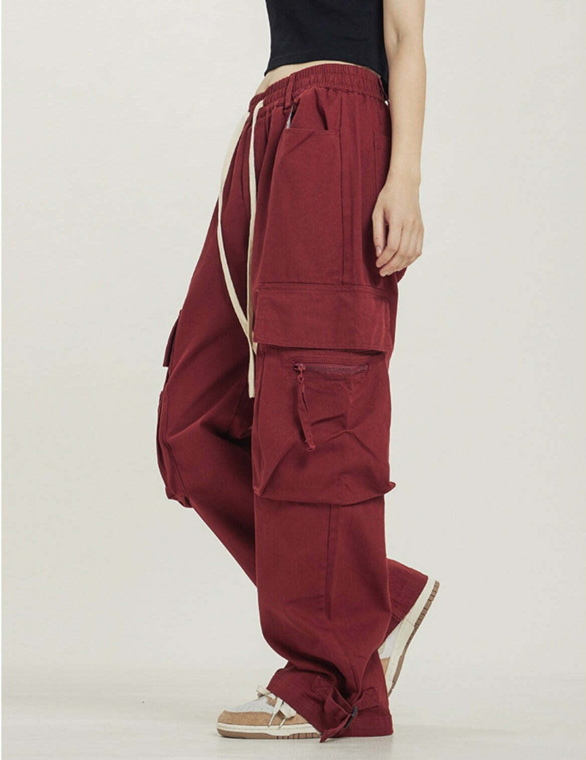 Y2K Grunge Utility Cargo Pants - Retro 90s Fashion, Summer Y2K Outfits, Gothic Y2K Style