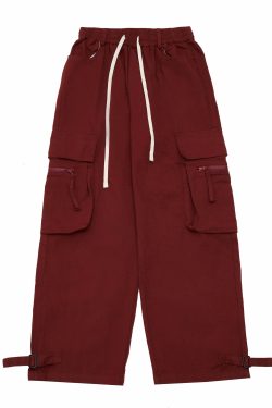 Y2K Grunge Utility Cargo Pants - Retro 90s Fashion, Summer Y2K Outfits, Gothic Y2K Style