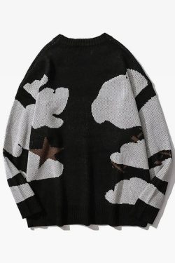 Y2K Grunge Uzi Sweater - Retro 90s Fashion, Summer Outfits, Pastel Goth, and Hip Hop Style