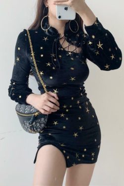 Y2K Grunge Velvet Dress - 90s Fashion, Retro Style, Summer Party Outfit, Gothic Y2K V