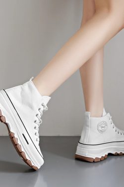 Y2K Grunge White Canvas Shoes - Retro 90s Fashion, Summer Outfits, and Hip Hop Style