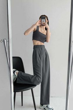 Y2K Grunge Wide-Leg Pants - Retro 90s Summer Outfit, Perfect for Y2K Party & Club Looks