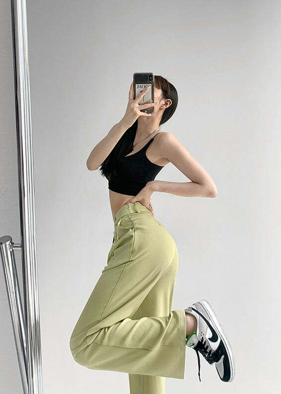 Y2K Grunge Wide-Leg Pants - Retro 90s Summer Outfit, Perfect for Y2K Party & Club Looks