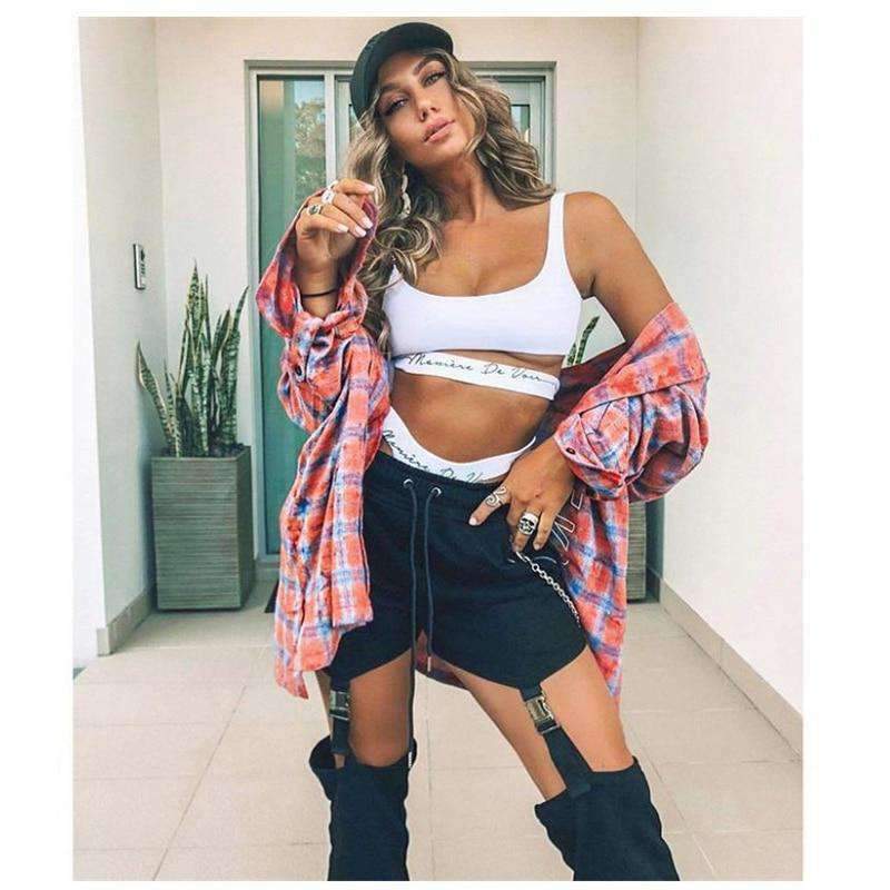 Y2K Grunge Wide Leg Drawstring Pants - Retro 90s Summer Outfit, Pastel Goth, Hip Hop Fashion