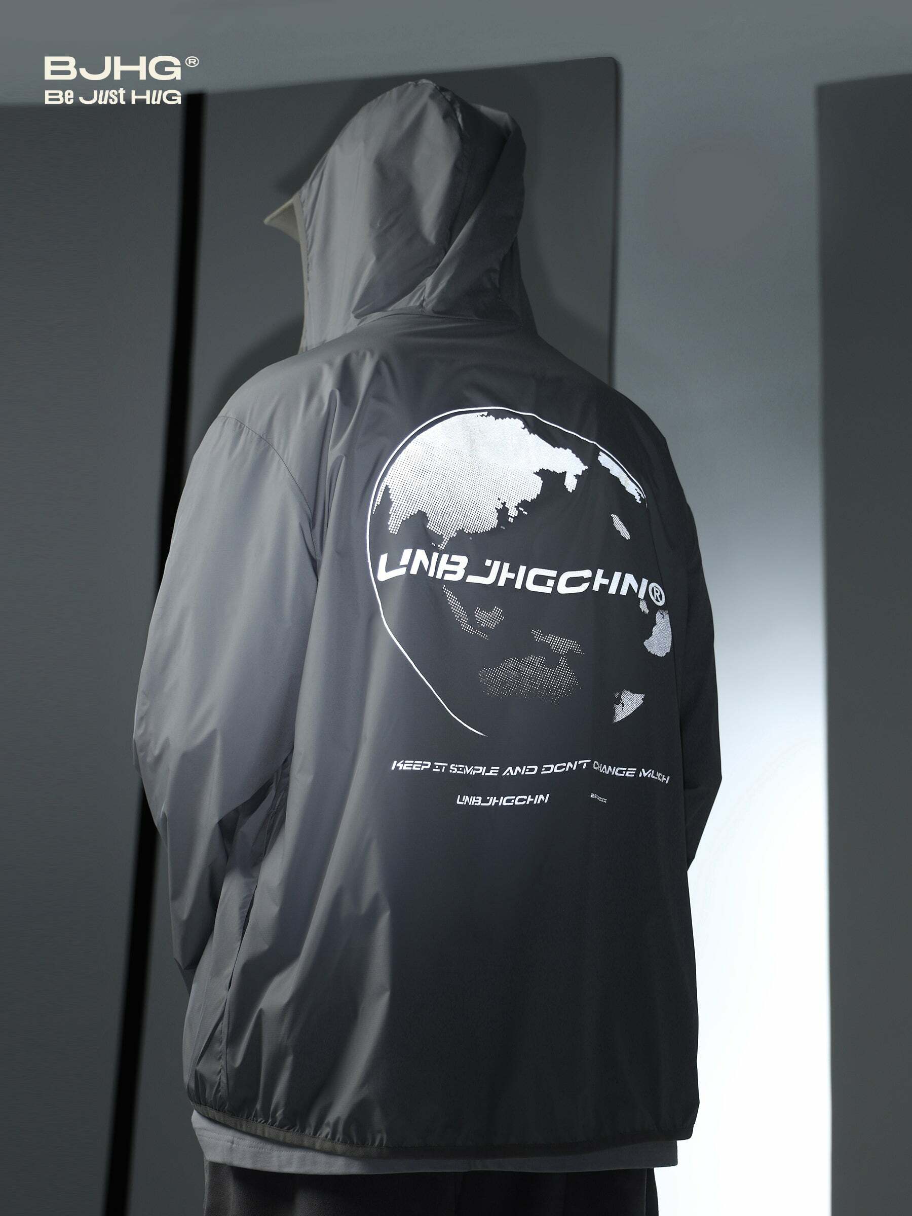 Y2K Grunge Windbreaker Jacket - Retro 90s Summer Fashion, UPF50+ Protection, BJHG Core