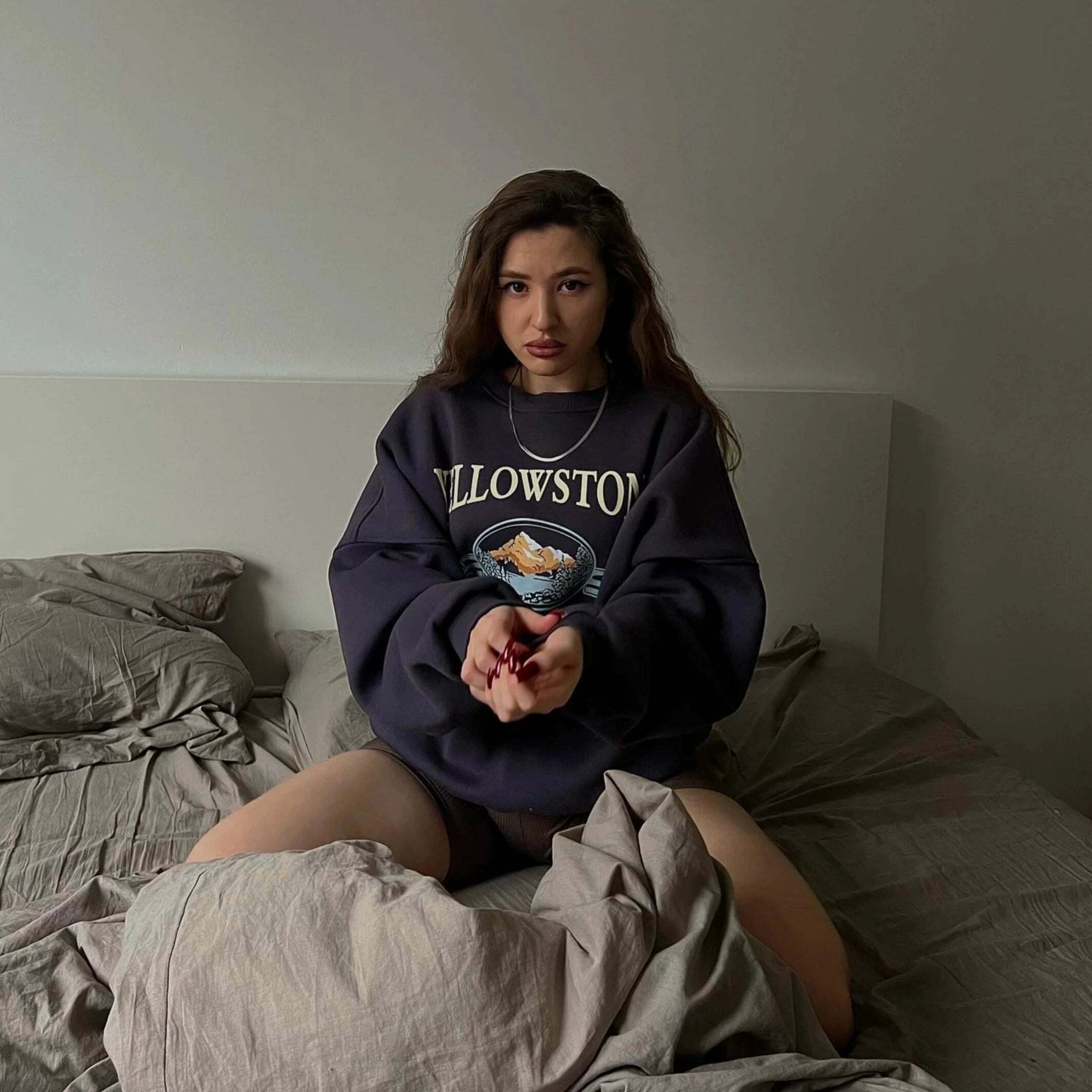 Y2K Grunge Yellowstone Sweatshirt - Retro 90s Fashion, Summer Outfits, and Pastel Goth Style