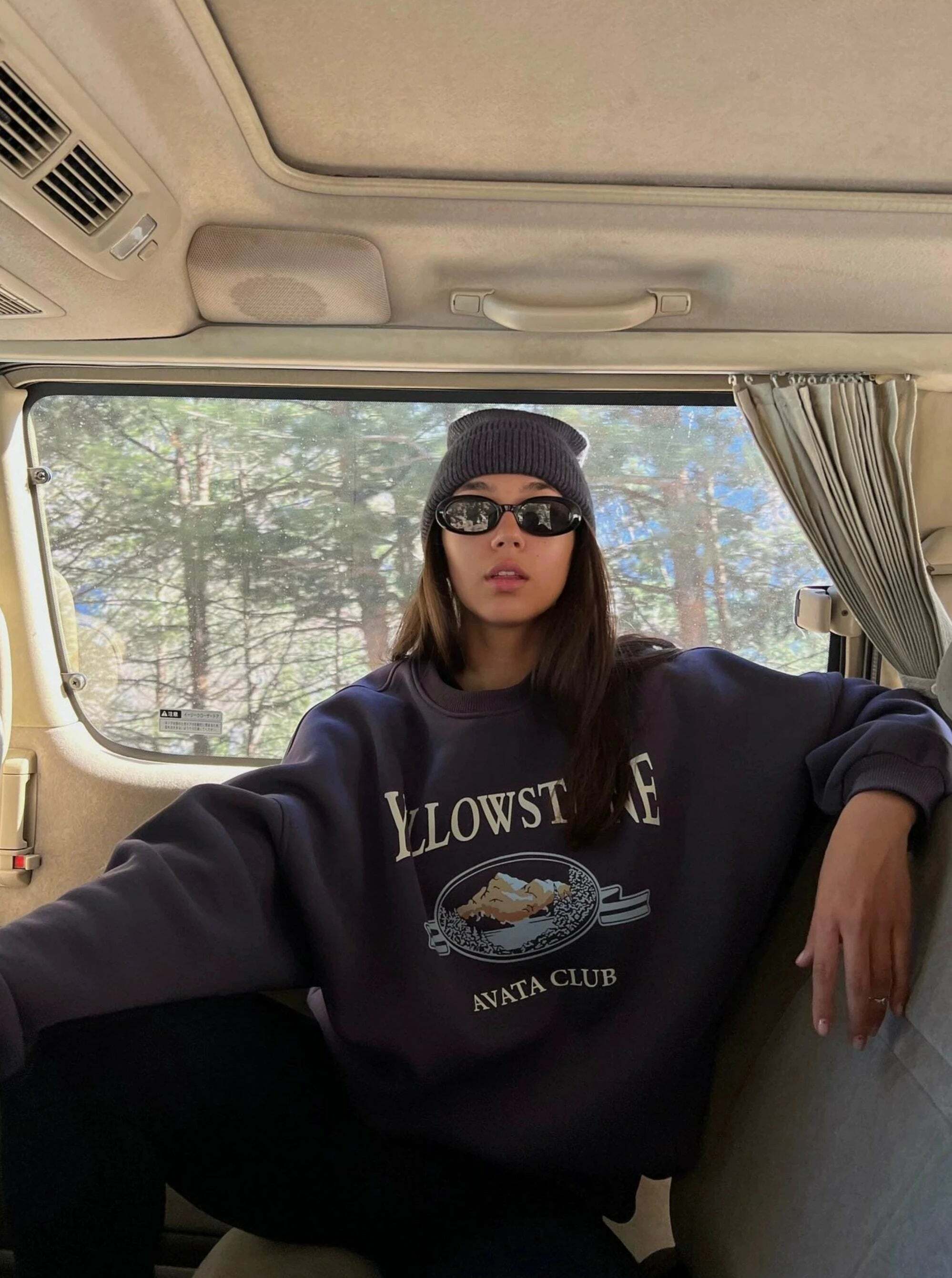 Y2K Grunge Yellowstone Sweatshirt - Retro 90s Fashion, Summer Outfits, and Pastel Goth Style