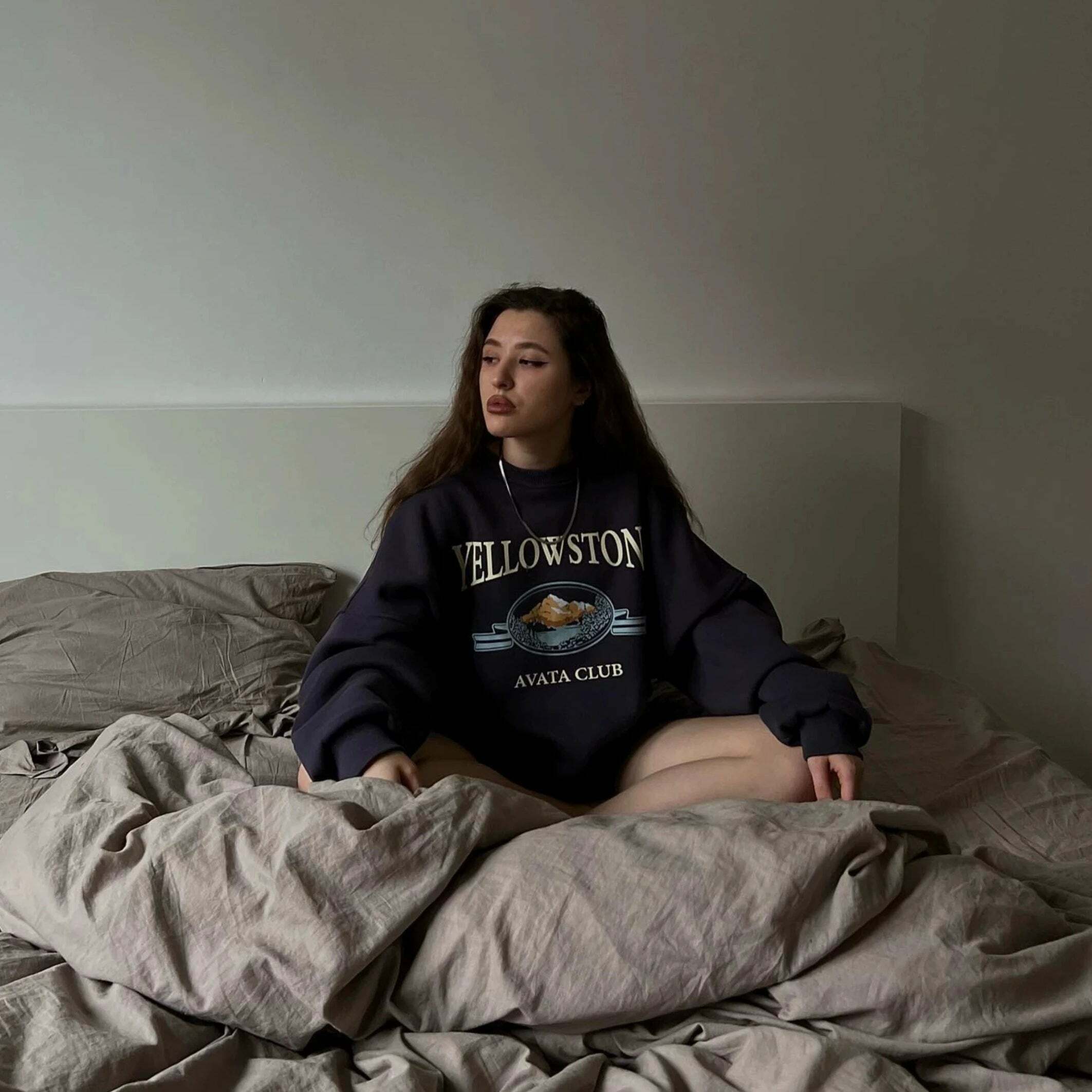 Y2K Grunge Yellowstone Sweatshirt - Retro 90s Fashion, Summer Outfits, and Pastel Goth Style