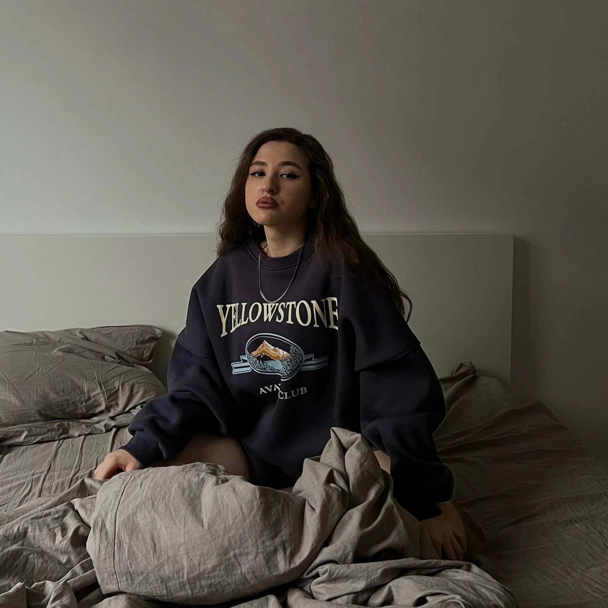 Y2K Grunge Yellowstone Sweatshirt - Retro 90s Fashion, Summer Outfits, and Pastel Goth Style