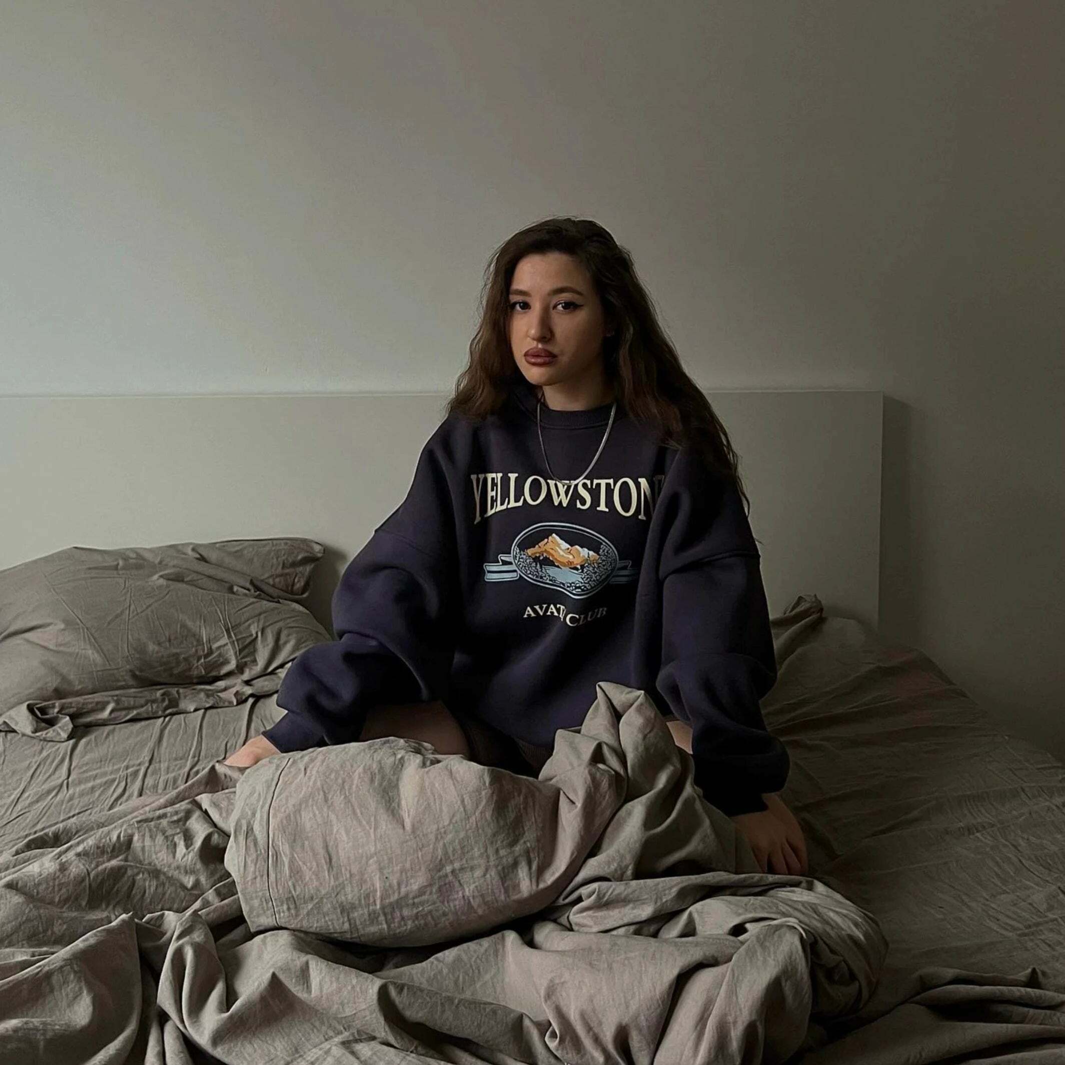 Y2K Grunge Yellowstone Sweatshirt - Retro 90s Fashion, Summer Outfits, and Pastel Goth Style