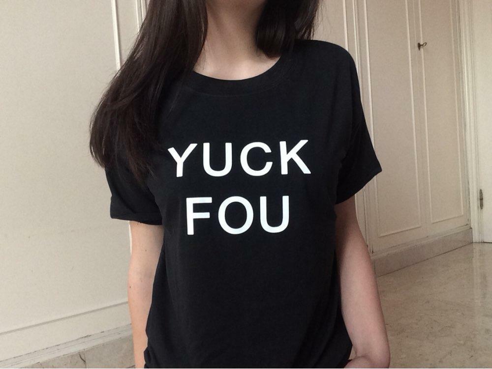Y2K Grunge Yuck Fou Shirt - Retro 90s Fashion, Summer Y2K Outfits, Gothic Y2K Style