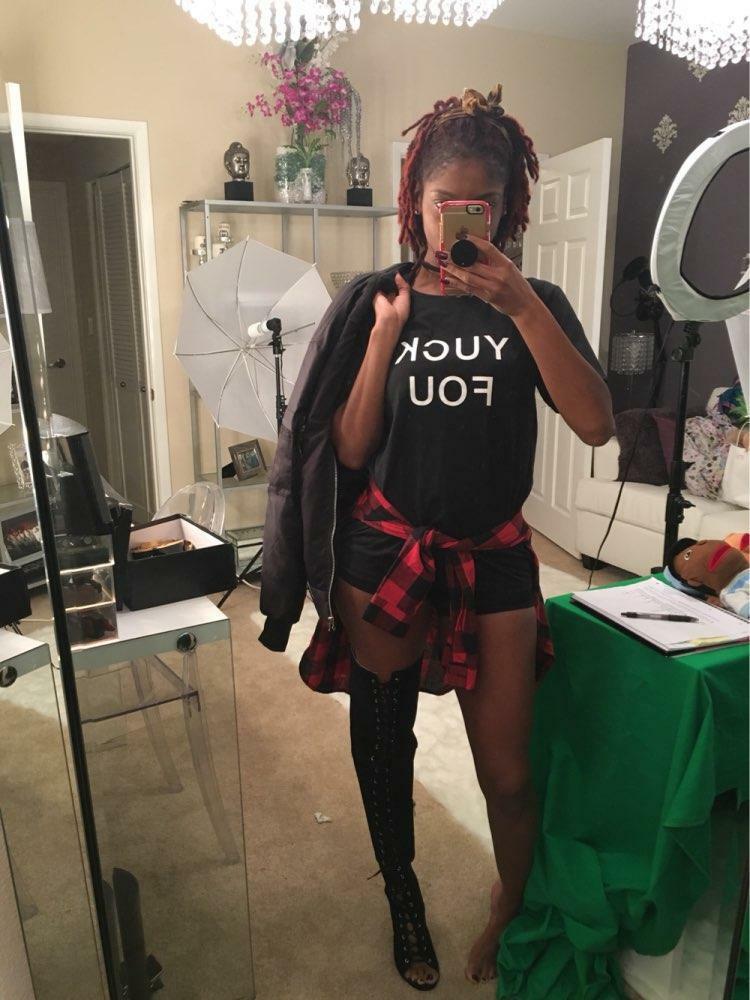 Y2K Grunge Yuck Fou Shirt - Retro 90s Fashion, Summer Y2K Outfits, Gothic Y2K Style