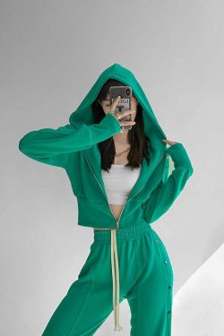 Y2K Grunge Zip-Up Hooded Jacket - Retro 90s Fashion, Summer Outfits, and Pastel Goth Style