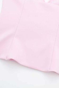 Y2K Halter Top & Mini Skirt Set - 90s Grunge, Retro Summer, Pastel Goth, Club & Party Outfits