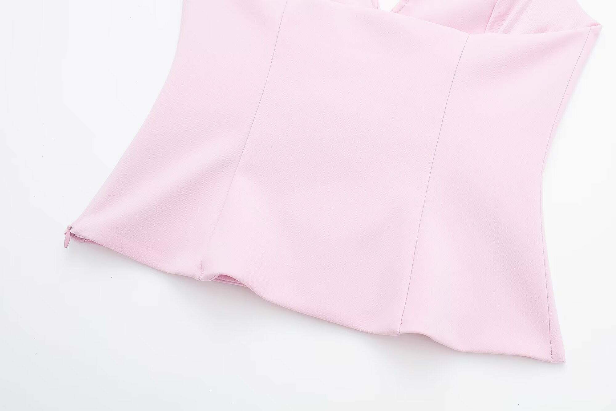 Y2K Halter Top & Mini Skirt Set - 90s Grunge, Retro Summer, Pastel Goth, Club & Party Outfits