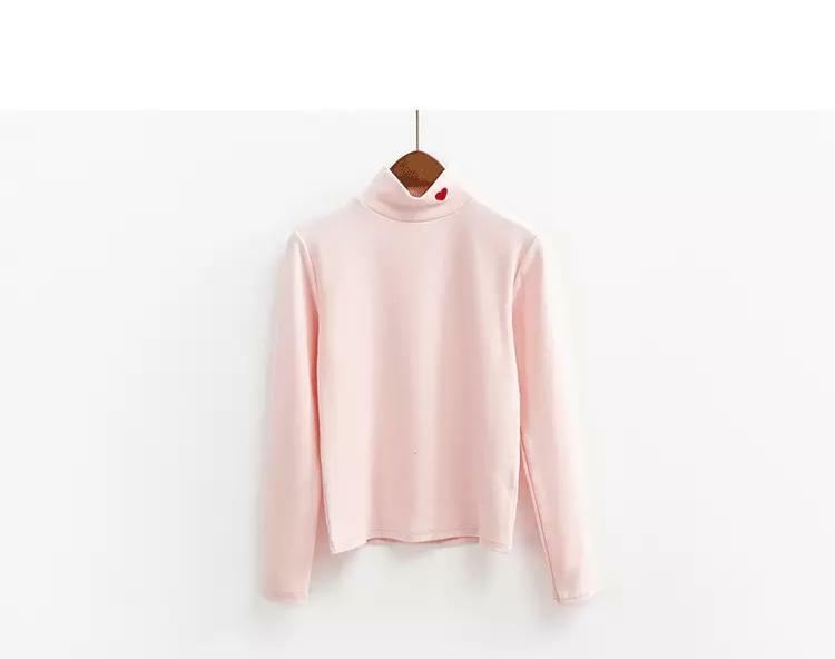 Y2K Heart Turtleneck Top - Retro 90s Grunge, Summer Y2K Outfits, Pastel Goth Fashion